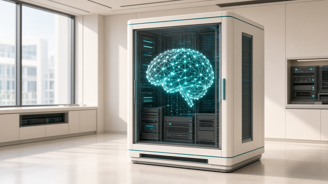 Verisav Agents local AI brain installed on an enterprise server